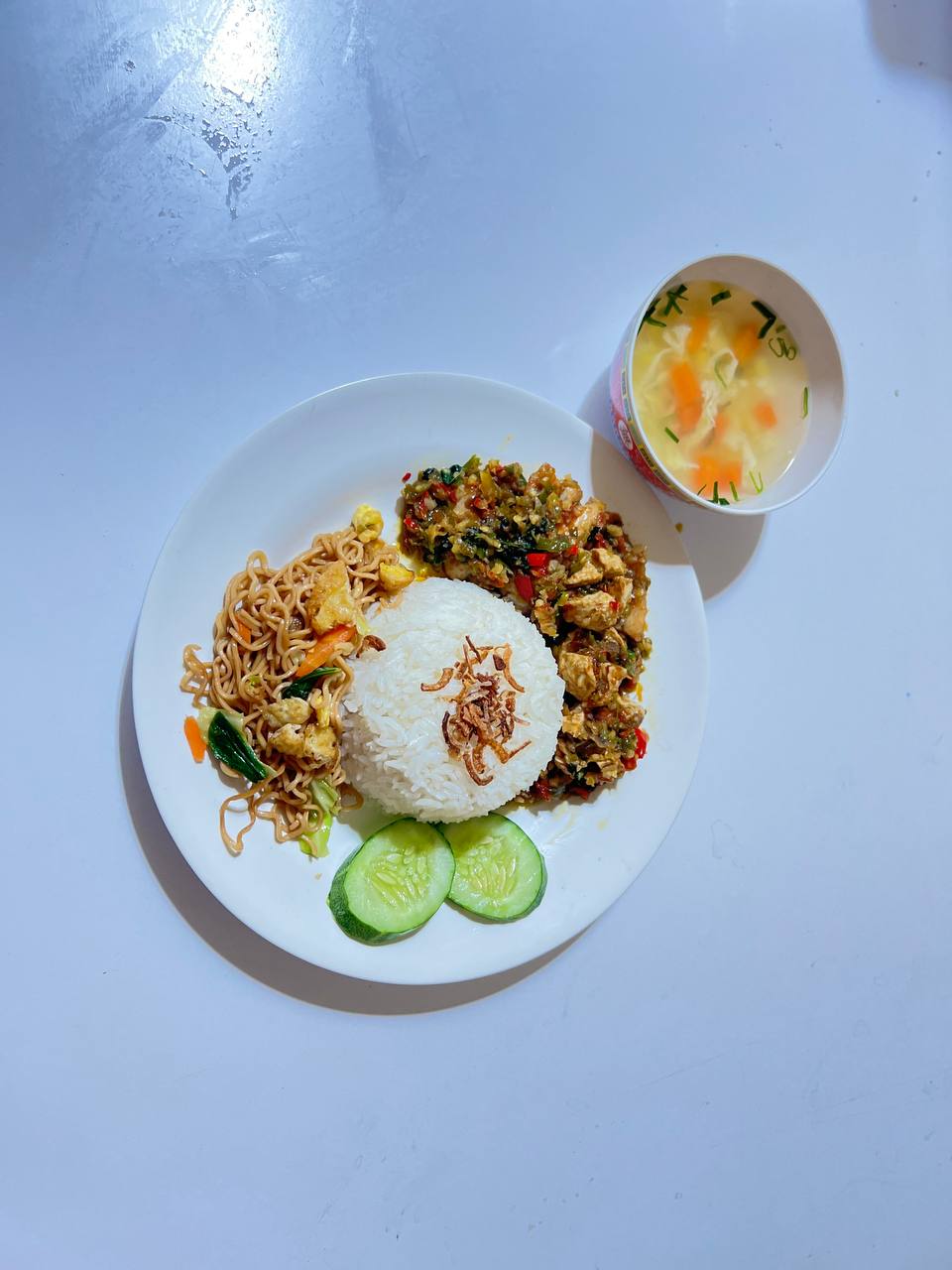 Ayam Fillet Mix Bakso Sambal Rica Rica